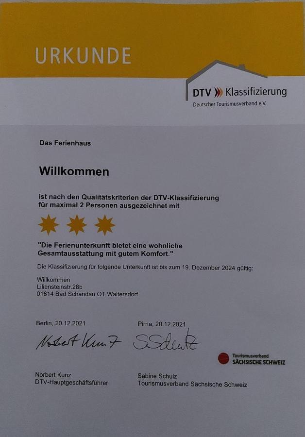 Ferienhaus Willkommen Bad Schandau Exteriör bild